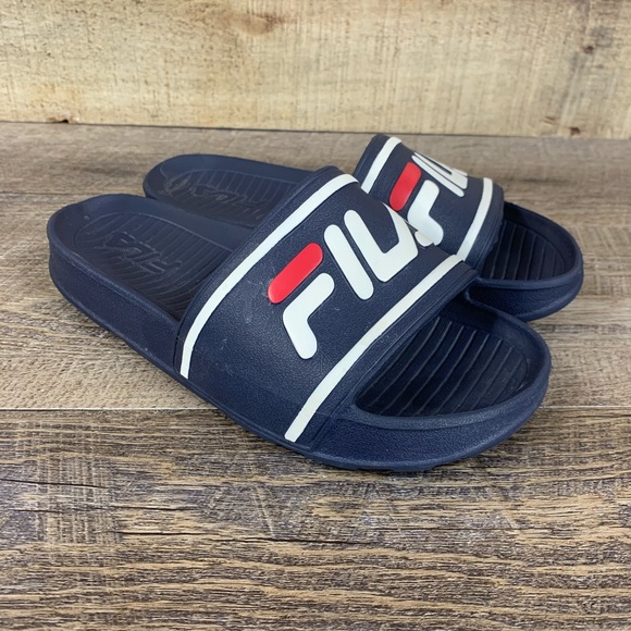 fila sandals kids blue